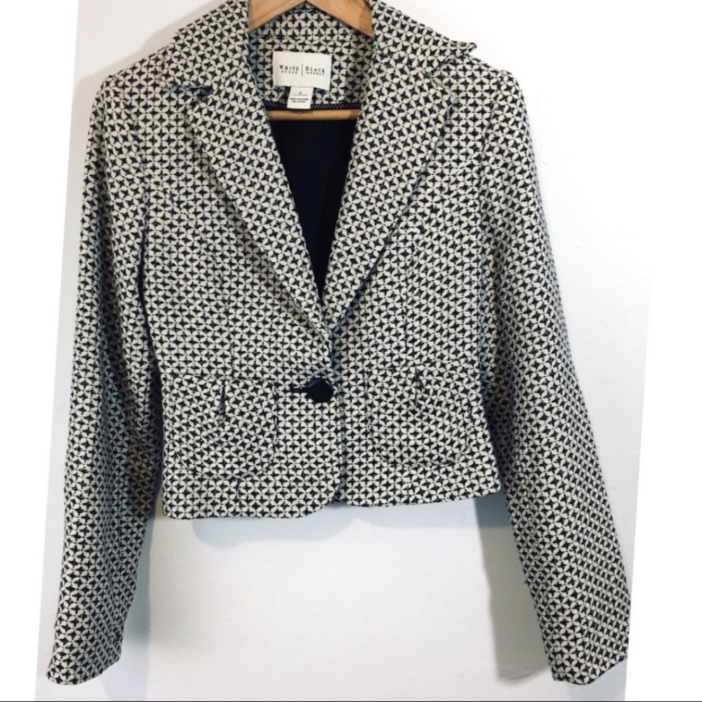 WHBM Houndstooth Jacket & Skirt